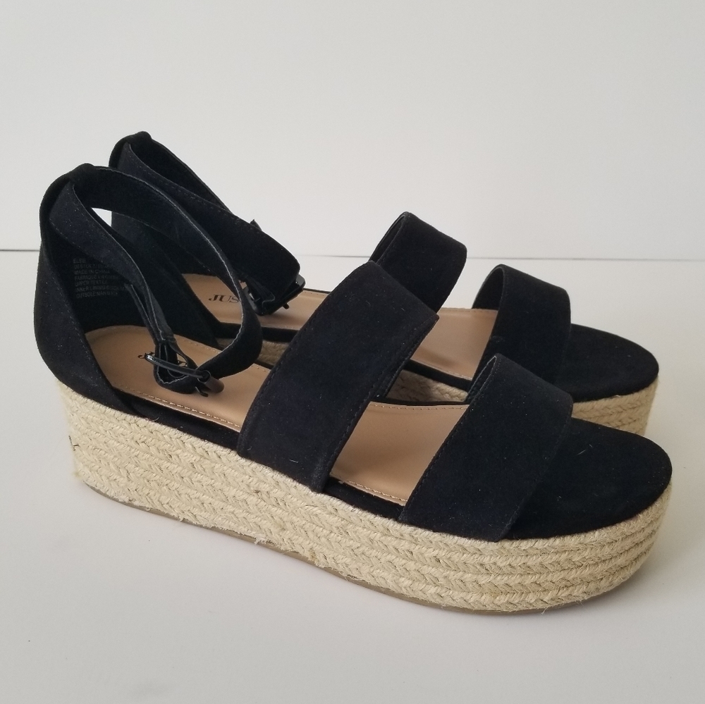 🚫SOLD🚫JUSTFAB▪︎"Elsie" Espadrilles Wedges
